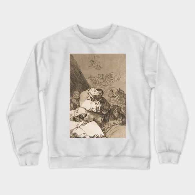 Correction by Francisco Goya Crewneck Sweatshirt by Classic Art Stall